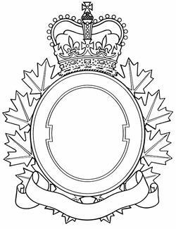 Badge Frame for Service Battalions of the Canadian Armed Forces