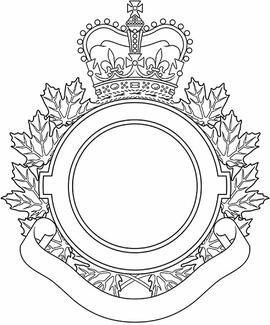 Badge Frame for Depots of the Canadian Armed Forces