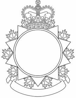 Encadrement d'insigne pour les districts de milice des Forces armées canadiennes
