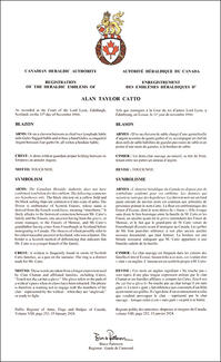 Armoiries d'Alan Taylor Catto