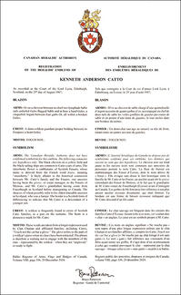 Armoiries de Kenneth Anderson Catto