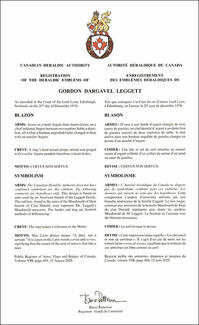 Armoiries de Gordon Dargavel Leggett
