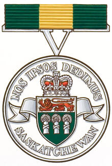Insigne de La médaille du bénévolat de la Saskatchewan Insigne de La médaille du bénévolat de la Saskatchewan