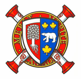 Arms of James Cyrille Gervais as Deputy Herald Chancellor