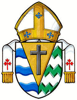 Arms of the The Roman Catholic Episcopal Corporation of Prince Rupert (also known as the Diocese of Prince George)