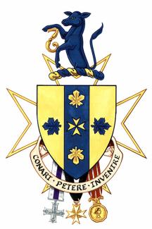 Arms of Leslie John Calvert