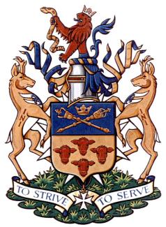 Arms of Horace Andrew (Bud) Olson