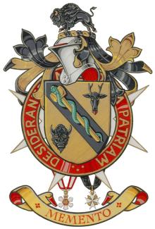 Arms of Donald William Rae