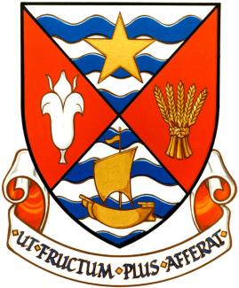 Arms of the Association des LeBlanc