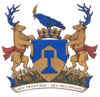 Arms of The Corporation of the City of Dawson Creek