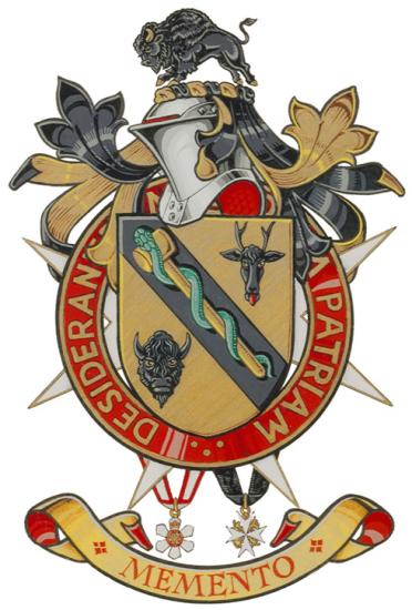 Arms of Donald William Rae