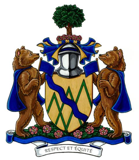 Arms of the Municipalité de Sainte-Angèle-de-Mérici