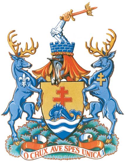 Arms of the Municipalité du village de Lorrainville
