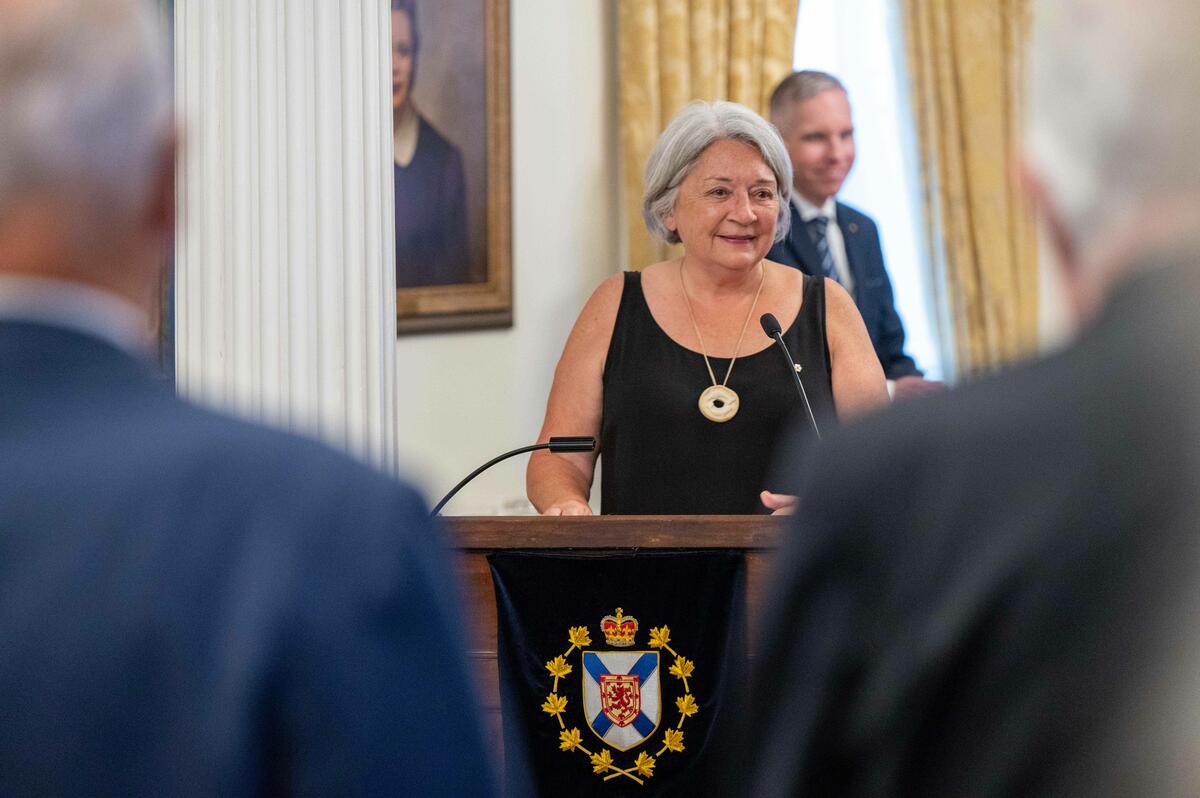 Governor General Mary Simon delivers her remarks