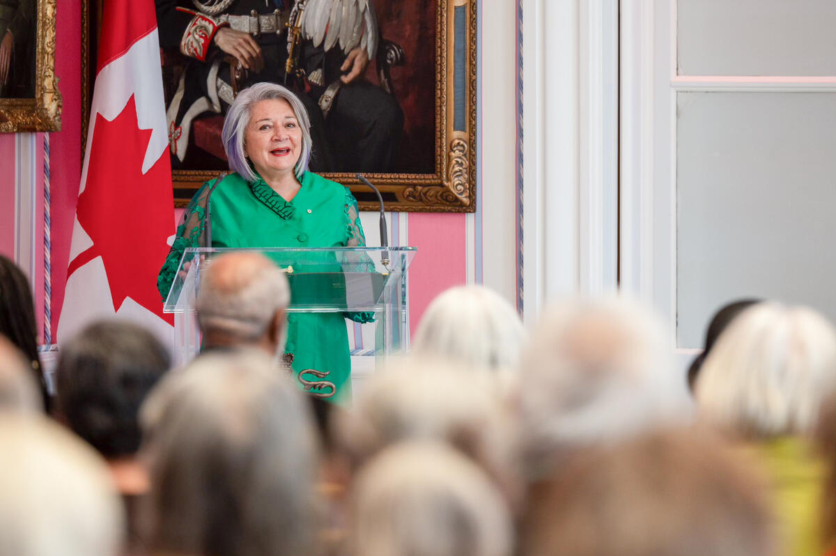 Governor General Mary Simon delivers her remarks