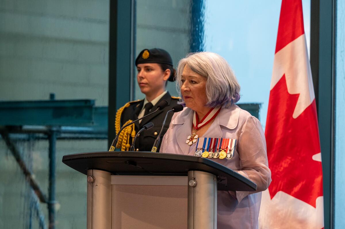 La gouverneure générale Mary Simon prononce son discours