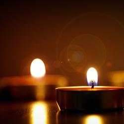 Three candles are light. 