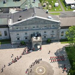 Aerial view of Rideau Hall.