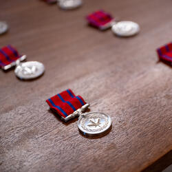 Medal of Bravery on a table