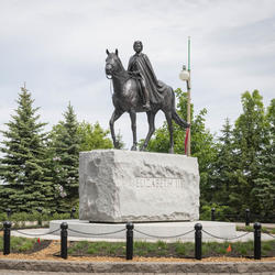 The Queen Elizabeth II Equestrian Monument.