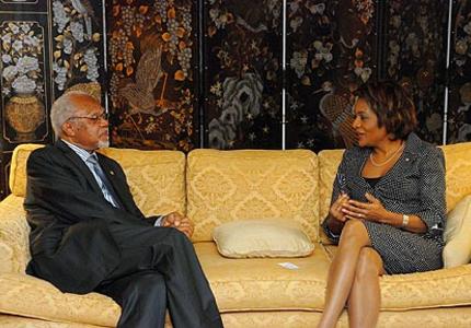 Visite officielle de la gouverneure générale en Argentine - Rencontre avec le ministre des affaires étrangères d'Haiti