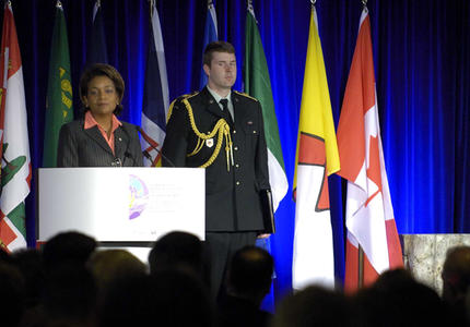 Governor General attends a conference on violence against women in Kitchener