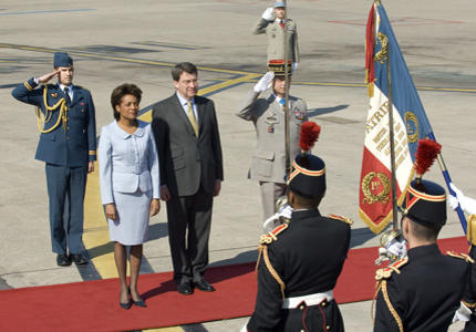 Arrival of Their Excellencies in Paris, France