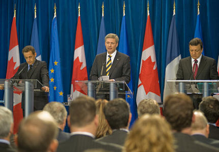 Canada-European Union Summit News Conference at the Residence of the Governor General at the Citadelle of Québec