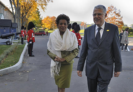 Governor General welcomes official delegations from the Francophonie Summit at the Citadelle of Québec