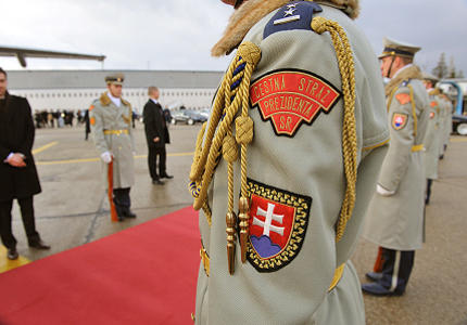 Official welcoming ceremony with military honours in the Slovak Republic