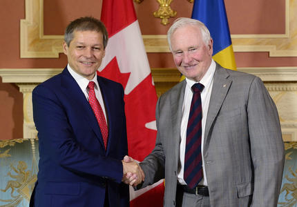 Rencontre avec le premier ministre de la Roumanie