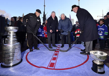 Groundbreaking of the Lord Stanley Monument
