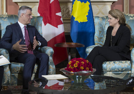 Rencontre avec le président du Kosovo