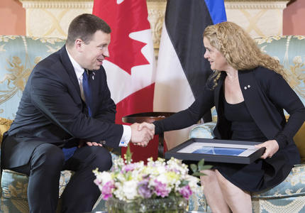 Rencontre avec le premier ministre d'Estonie
