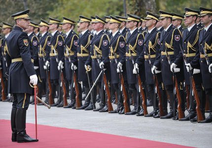 Official welcoming ceremony in Slovenia