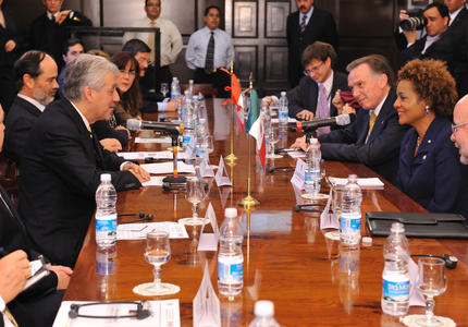 STATE VISIT TO THE UNITED MEXICAN STATES - Meeting with the President of the Senate