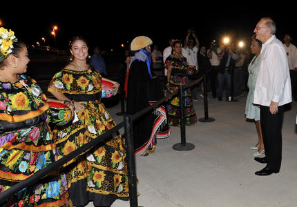 STATE VISIT TO THE UNITED MEXICAN STATES - Arrival in Tuxtla Gutiérrez