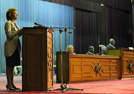 STATE VISIT TO CONGO - Speech before the National Assembly and the Senate