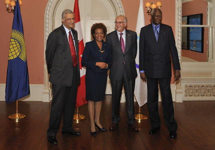 Meeting with Secretaries-General of the Francophonie and of the Commonwealth