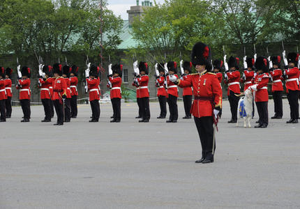 Inspection of the Guard of Honour at the Citadelle of Québec