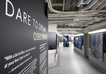L’exposition Osez rêver sera à l’affiche à Rideau Hall jusqu’en 2022.