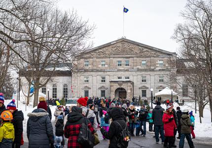 Thousands of people gathered at Rideau Hall for Winter Celebration on February 1, 2020. 