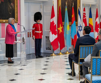 Governor General Mary Simon gives her remarks