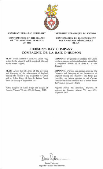 Flag of the Hudson's Bay Company