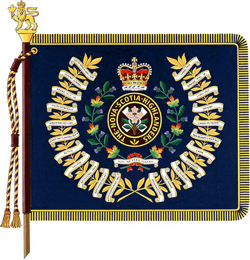 Drapeau régimentaire de The Nova Scotia Highlanders
