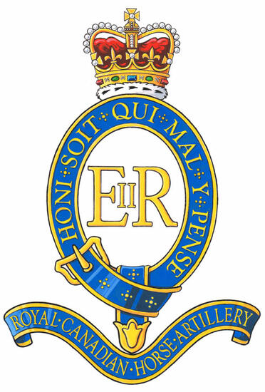 Insigne du Royal Canadian Horse Artillery