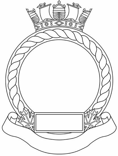 Badge Frame for Naval Formations of the Canadian Armed Forces