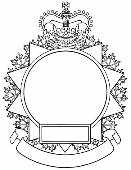 Encadrement d'insigne pour les divisions, groupes et formations de l’armée des Forces armées canadiennes