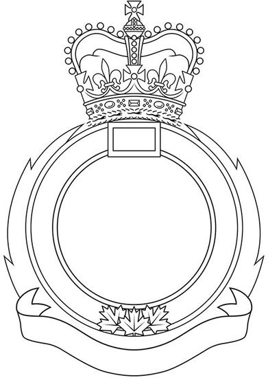 Encadrement d'insigne pour les groupes de communication des Forces armées canadiennes