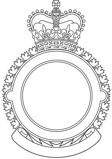 Encadrement d'insigne pour les escadrons de radar des Forces armées canadiennes